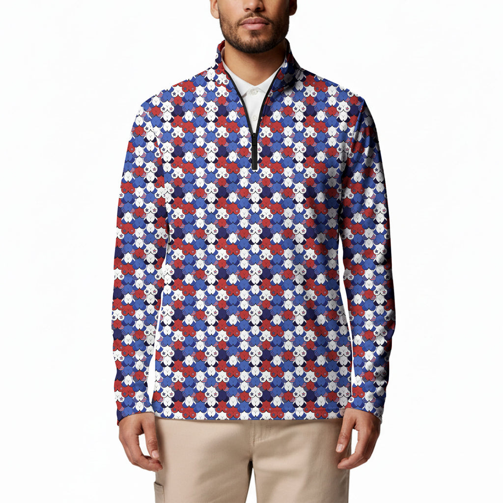 American Tatas Half Zip Pullover