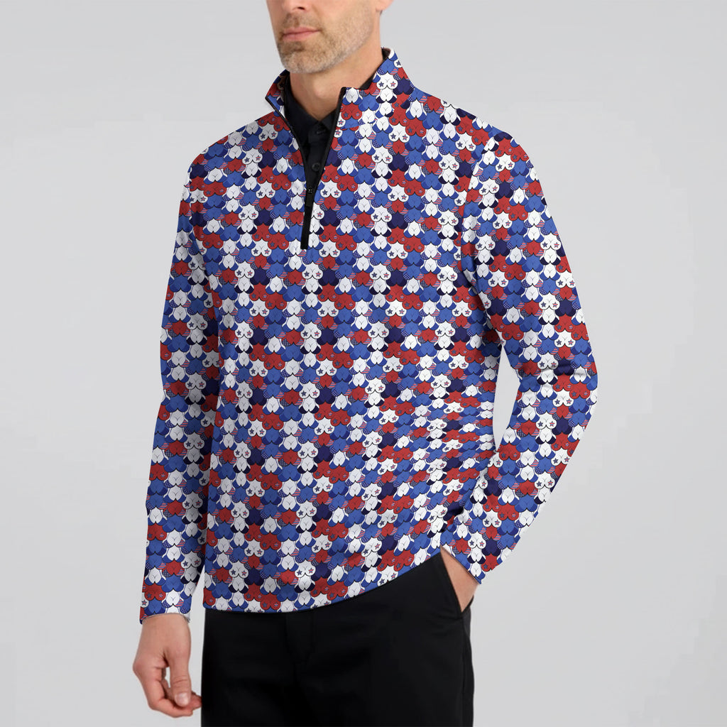 American Tatas Half Zip Pullover