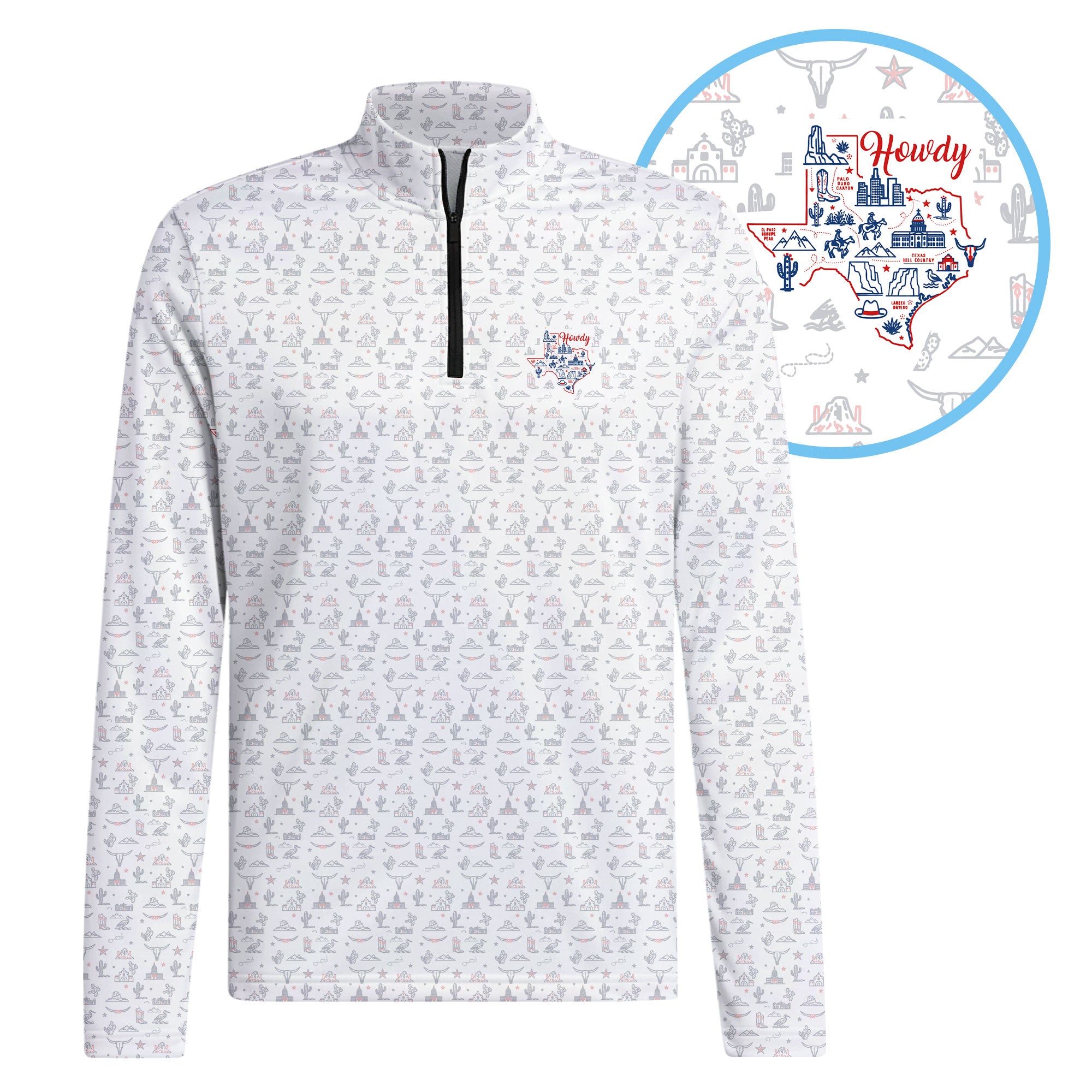 Howdy Half Zip Pullover