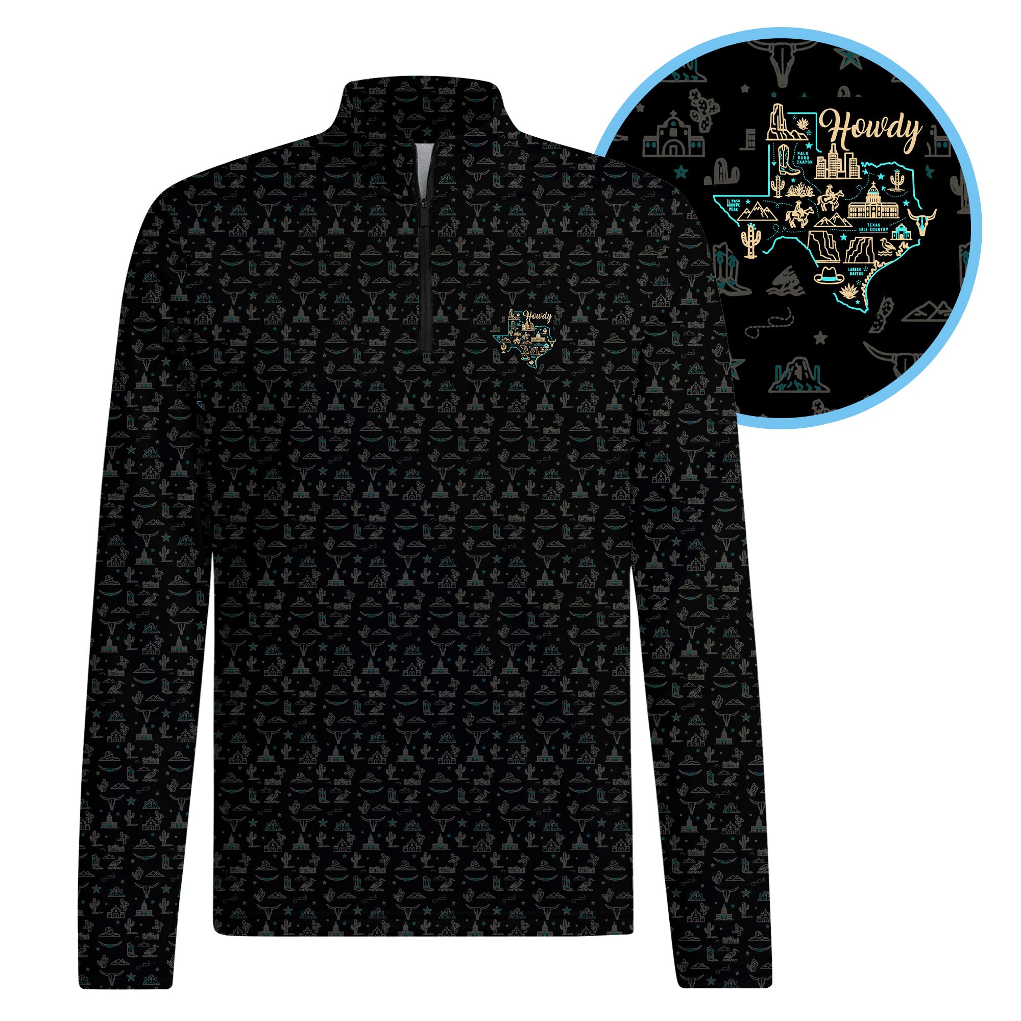 Howdy Half Zip Pullover