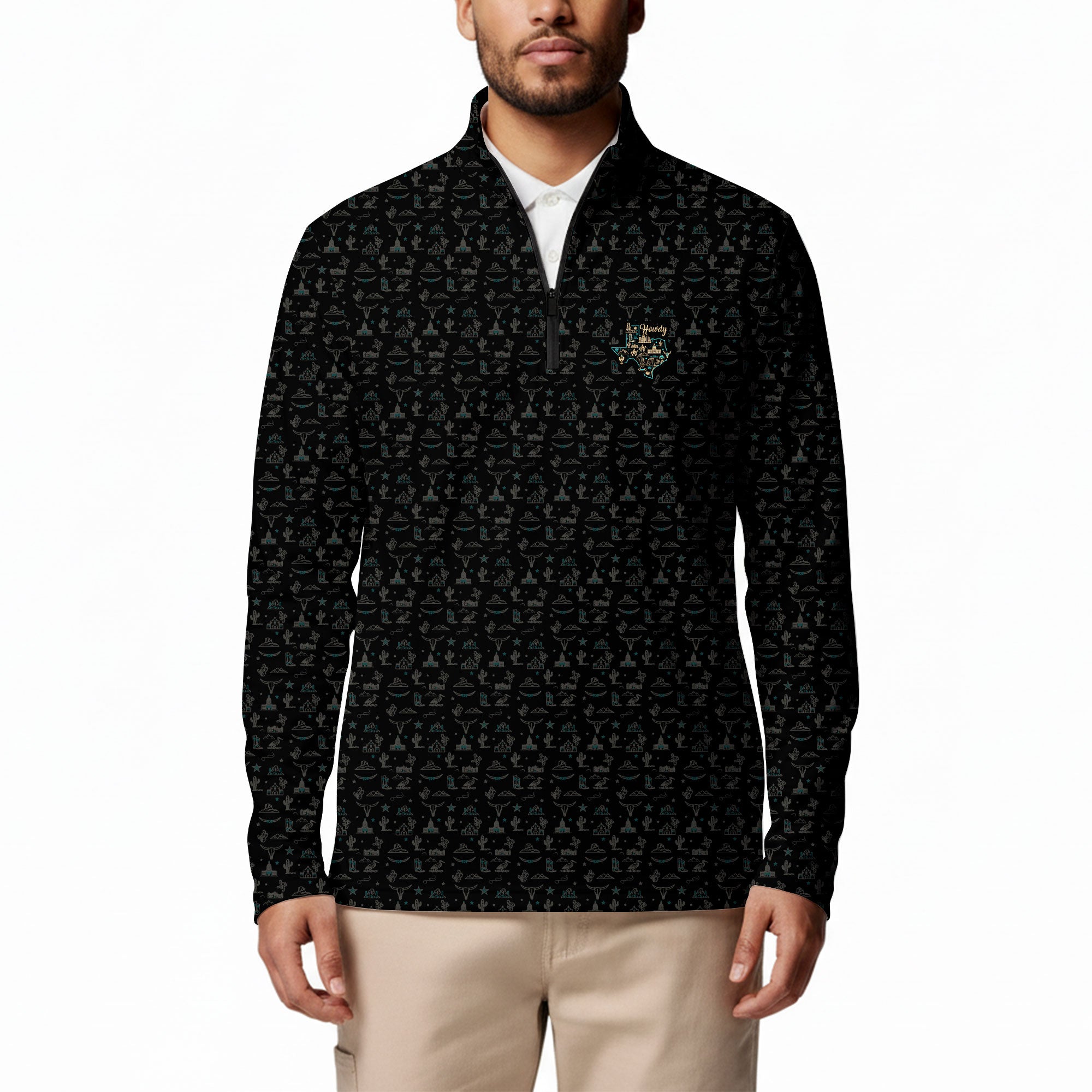 Howdy Half Zip Pullover