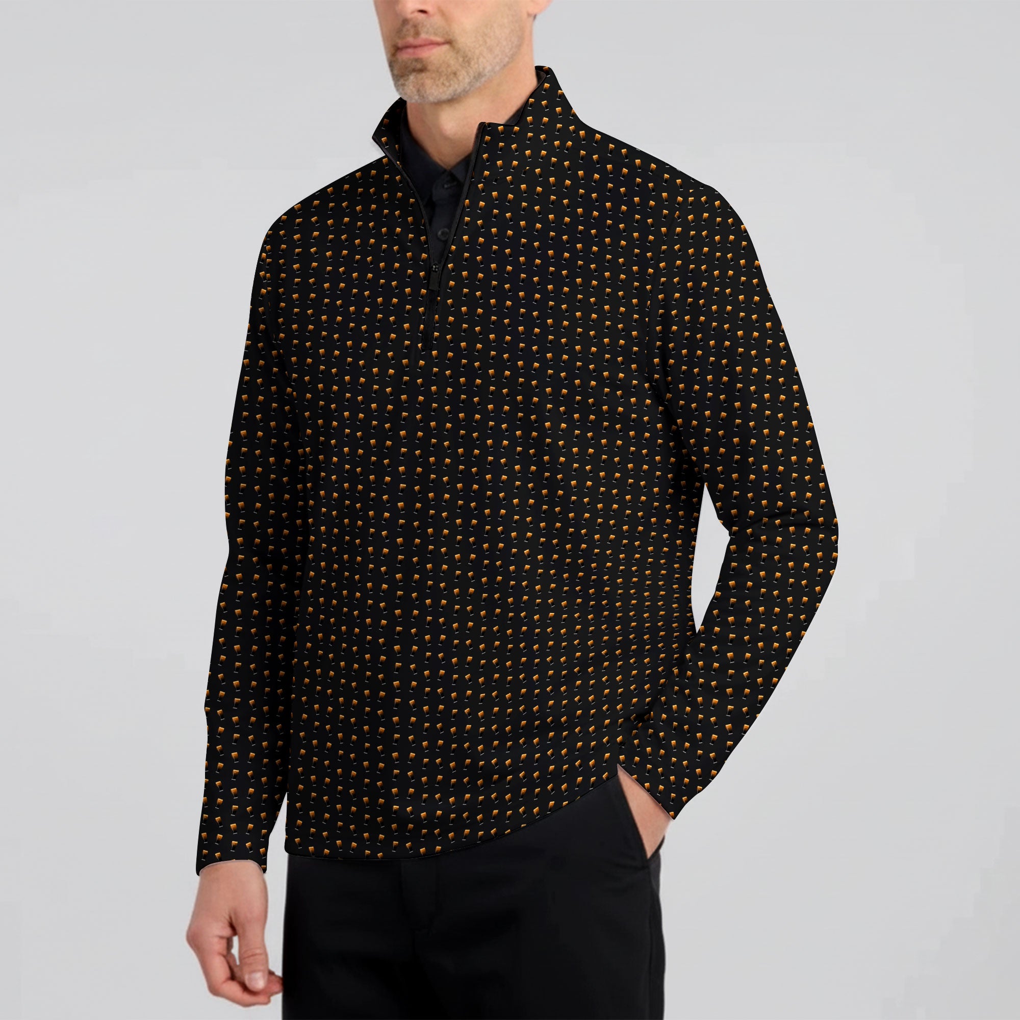 Split The G Half Zip Pullover