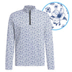 Dogwood Flower Half Zip Pullover