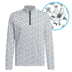 Dogwood Flower Half Zip Pullover