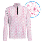 Dogwood Flower Half Zip Pullover