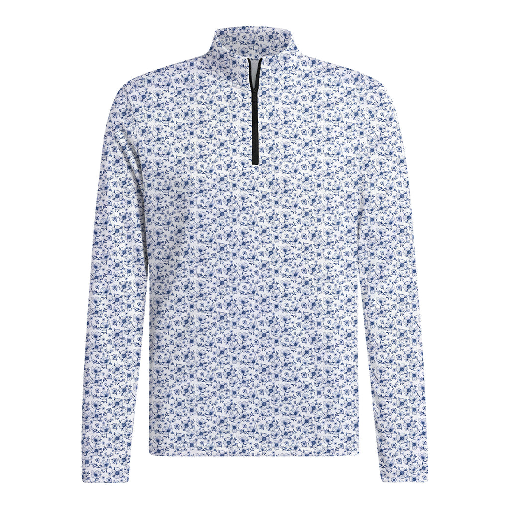 Dogwood Flower Half Zip Pullover