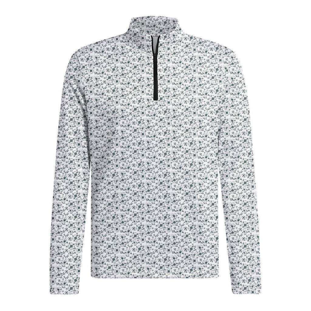 Dogwood Flower Half Zip Pullover