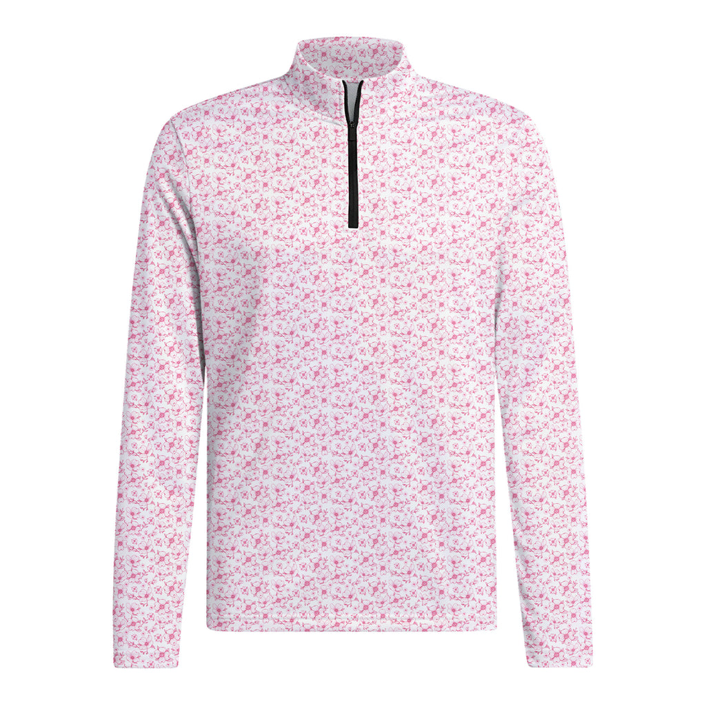 Dogwood Flower Half Zip Pullover