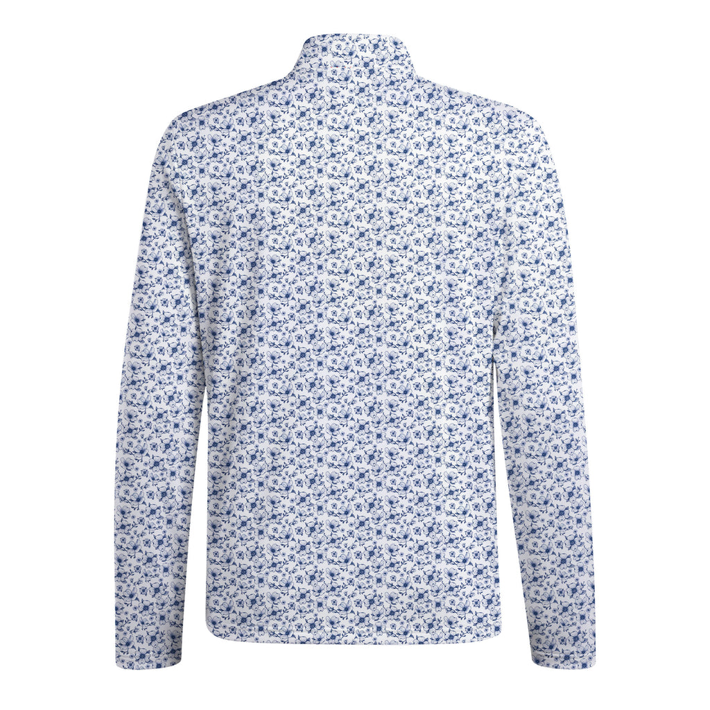 Dogwood Flower Half Zip Pullover