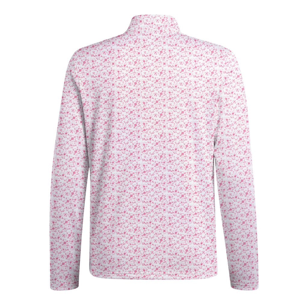 Dogwood Flower Half Zip Pullover