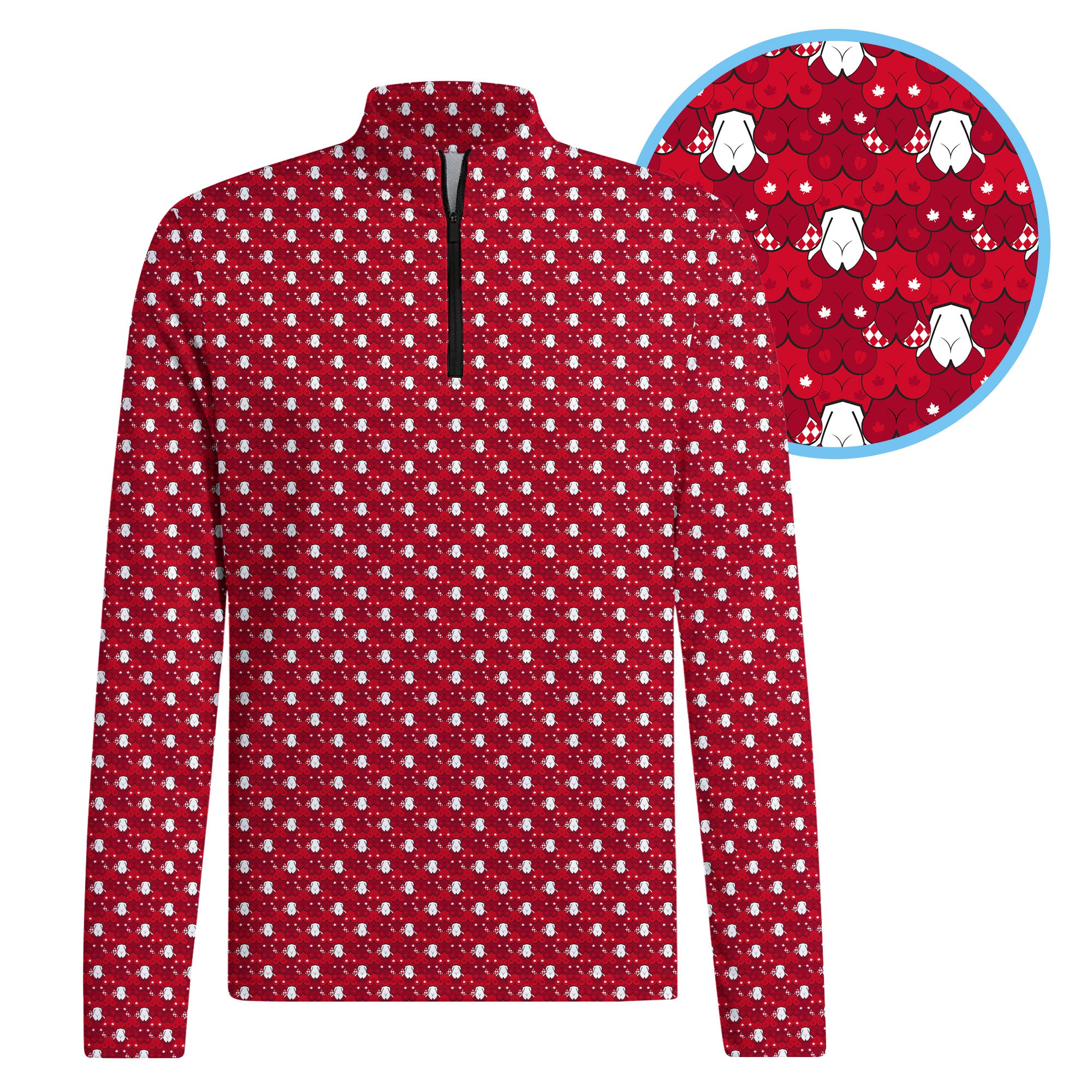 Maple Knockers Half Zip Pullover
