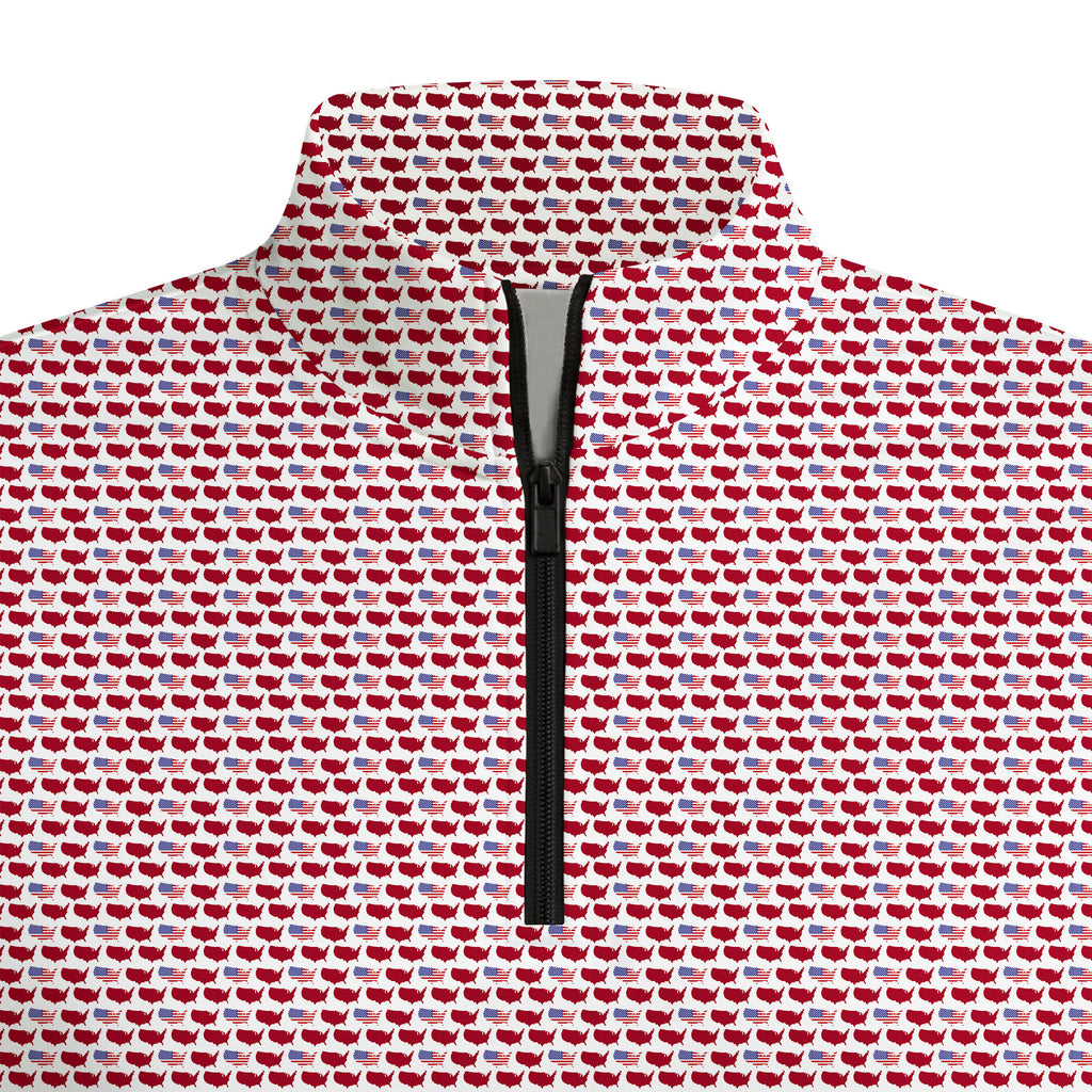 Old Glory Repeat Half Zip Pullover