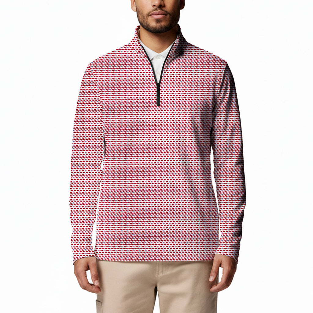 Old Glory Repeat Half Zip Pullover