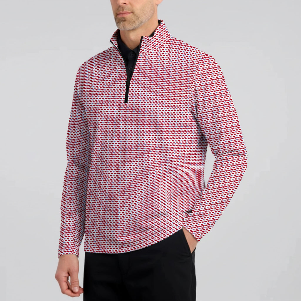 Old Glory Repeat Half Zip Pullover