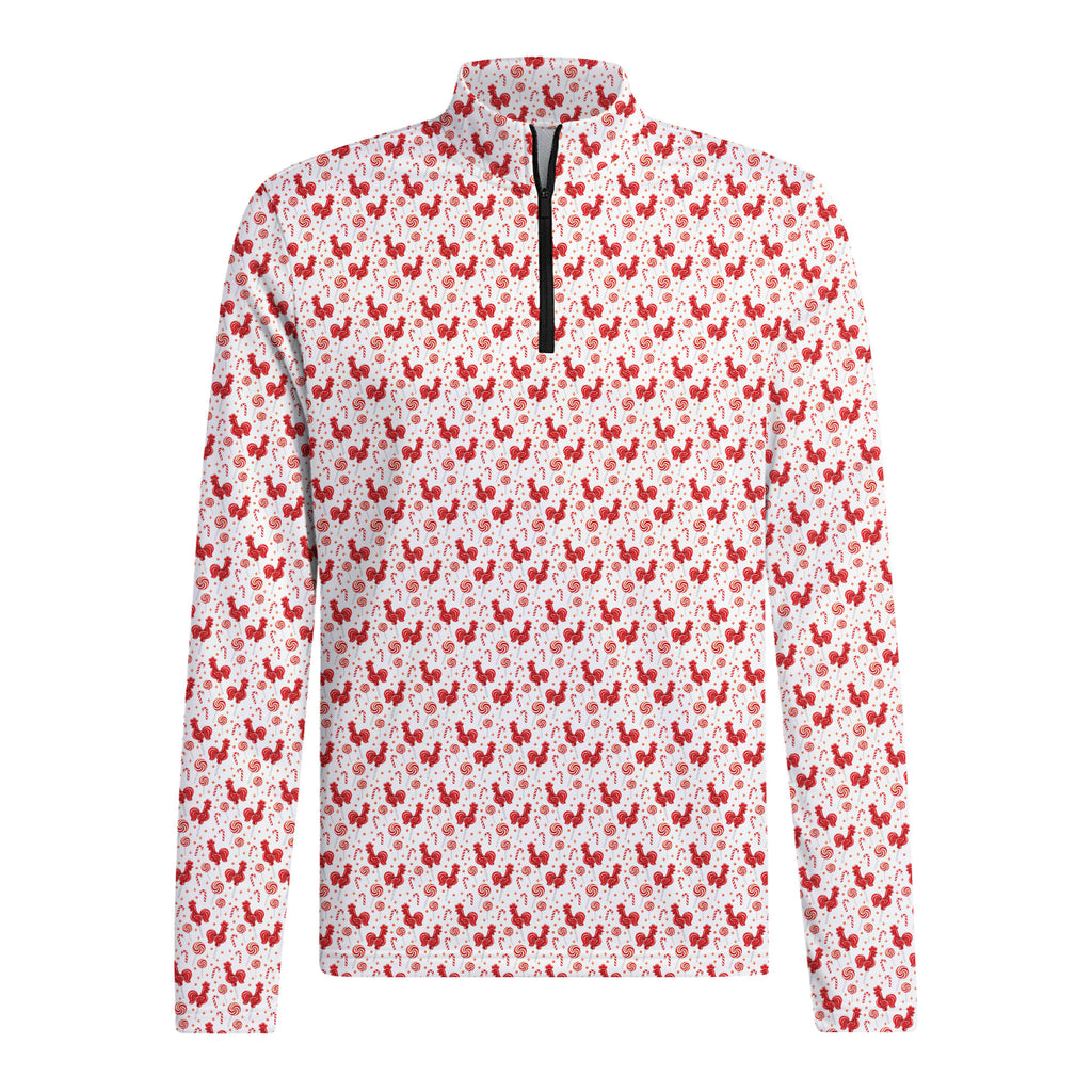 Rooster Lollipop Half Zip Pullover