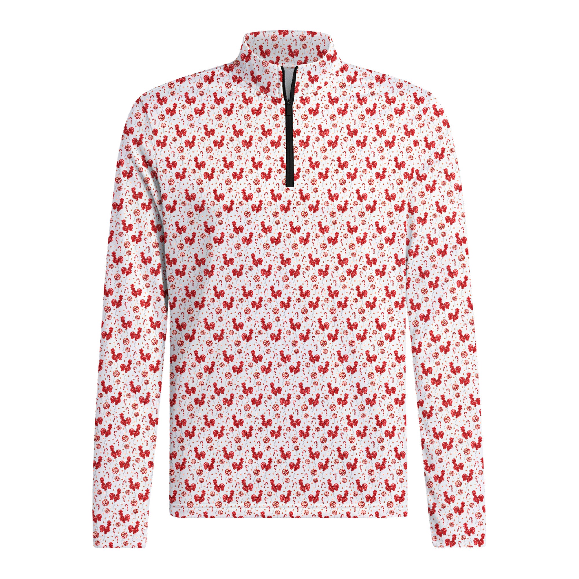 Rooster Lollipop Half Zip Pullover