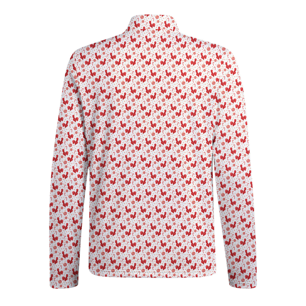 Rooster Lollipop Half Zip Pullover