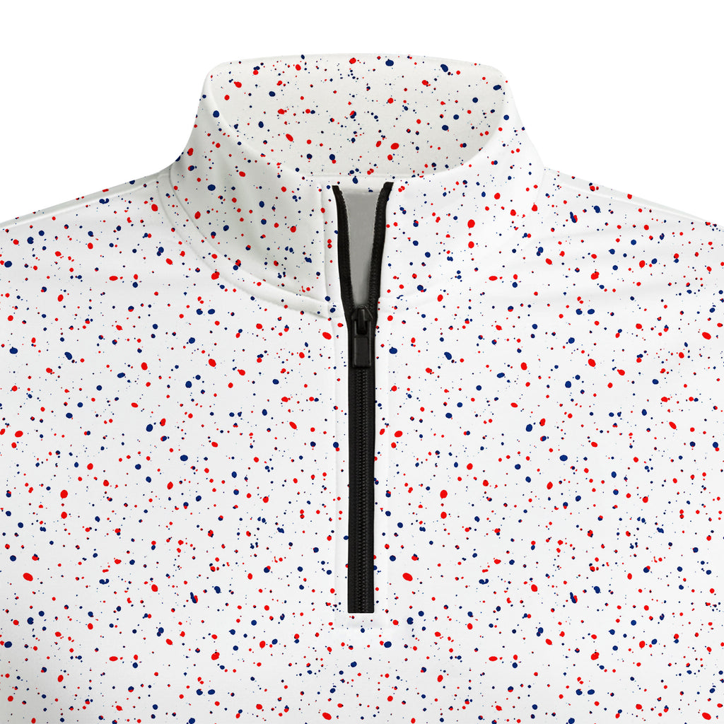 USA Spatter Half Zip Pullover