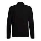 Black Solid Half Zip Pullover