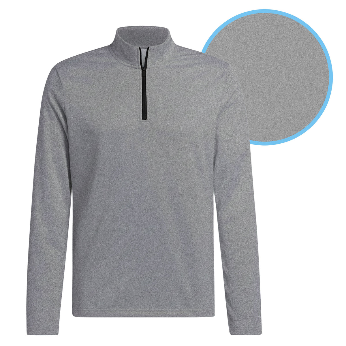 Pepper Gray Half Zip Pullover