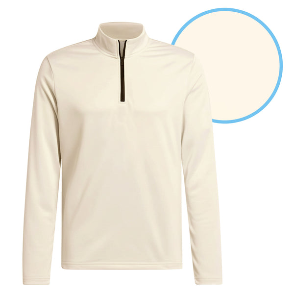 Sand Solid Half Zip Pullover