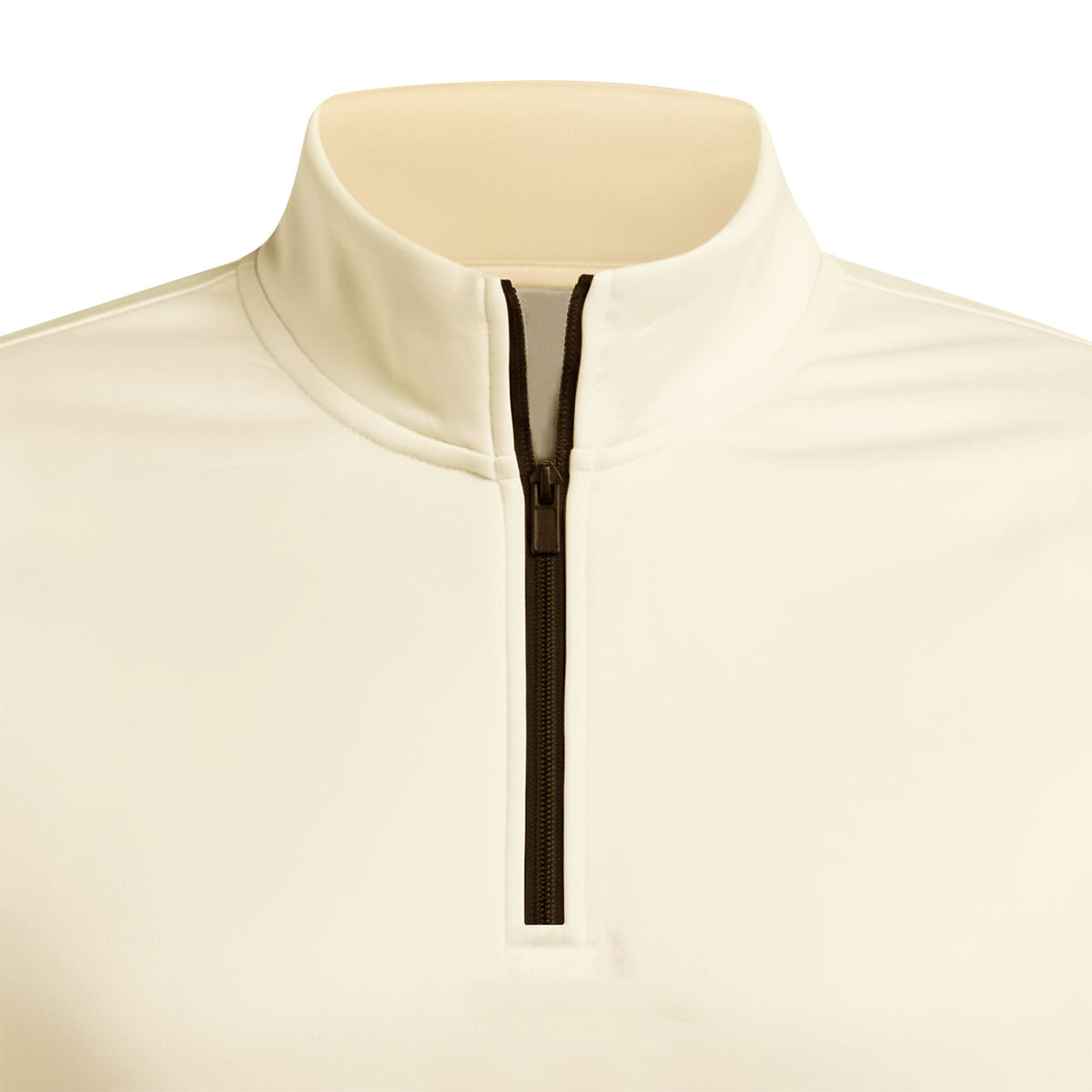 Sand Solid Half Zip Pullover