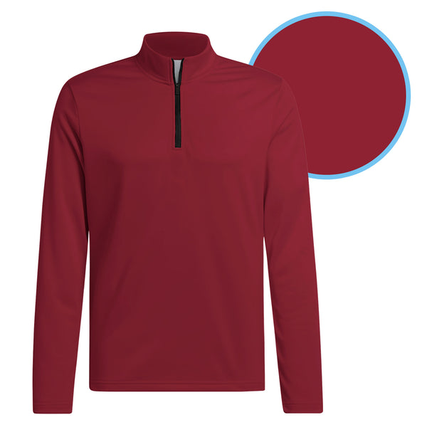 Burgundy Solid HalfZip Pullover