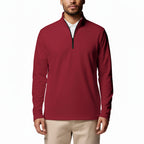 Burgundy Solid HalfZip Pullover