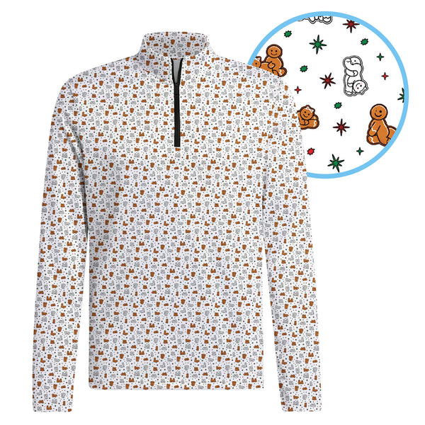 Naughty Cookies HalfZip Pullover - Detail Close-up