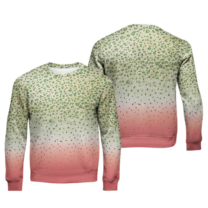 Trout Skin Fishing Crewneck Sweatshirt