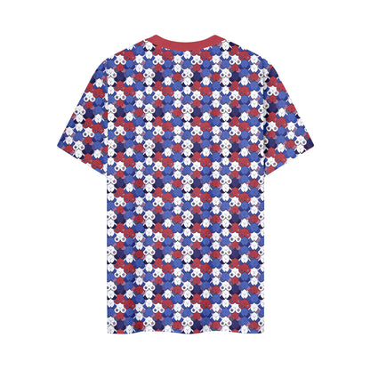 My Eyes Are Up Here Funny American - Funny T Shirt