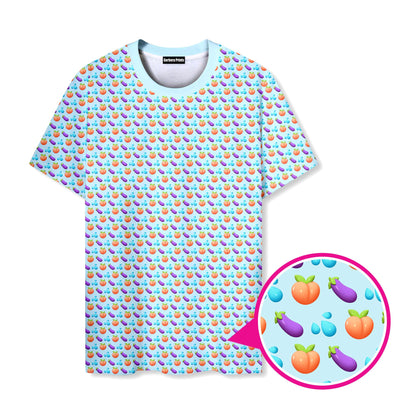 A Taste of Eggplant & Peach - Funny T Shirt