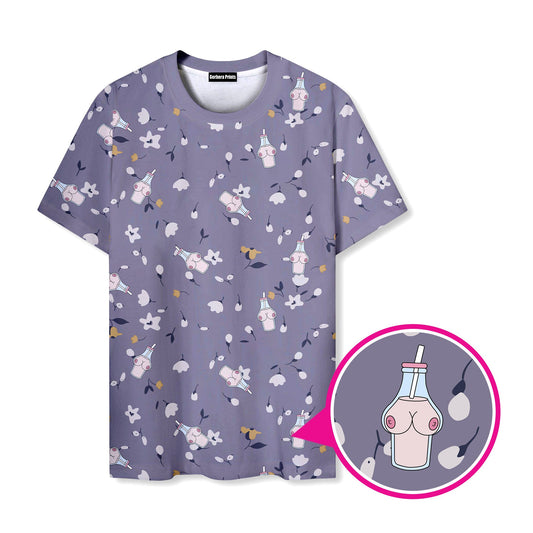 Milk Bottle - Funny T Shirt 