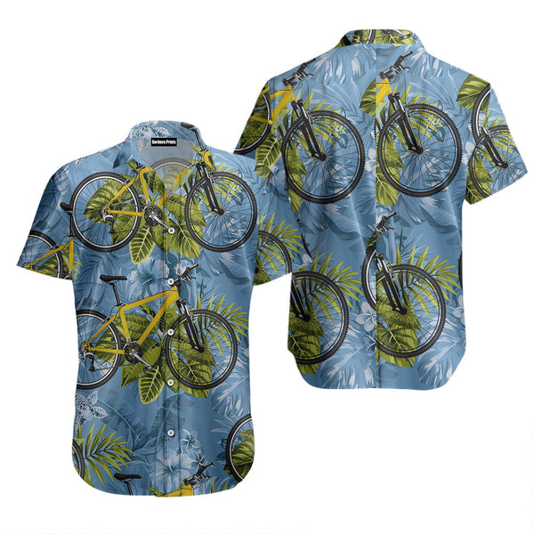 Biking Tropical Hawaiian Shirt