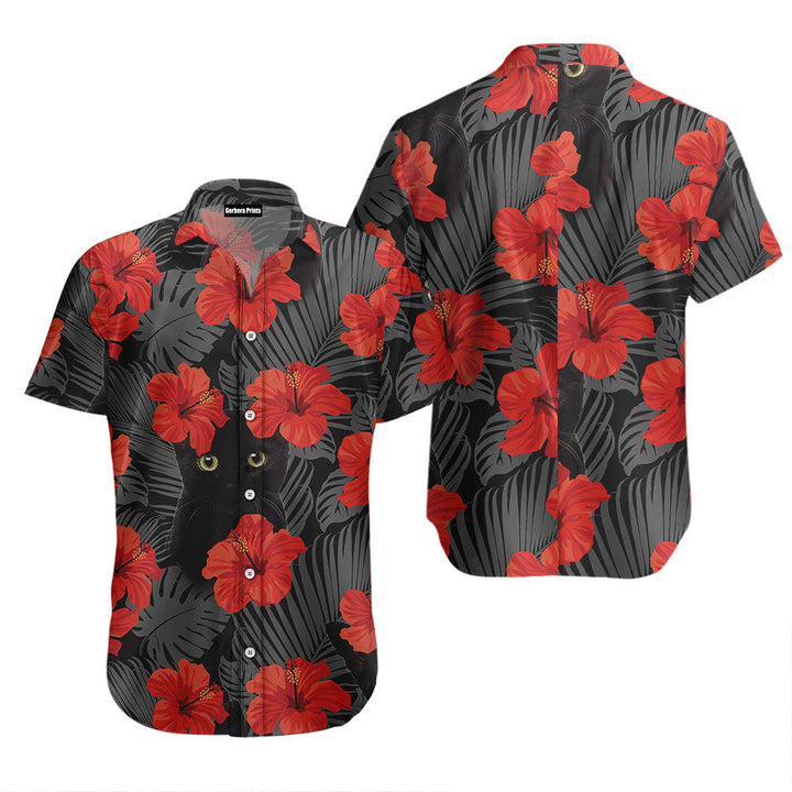 Black Cat Hawaiian Shirt