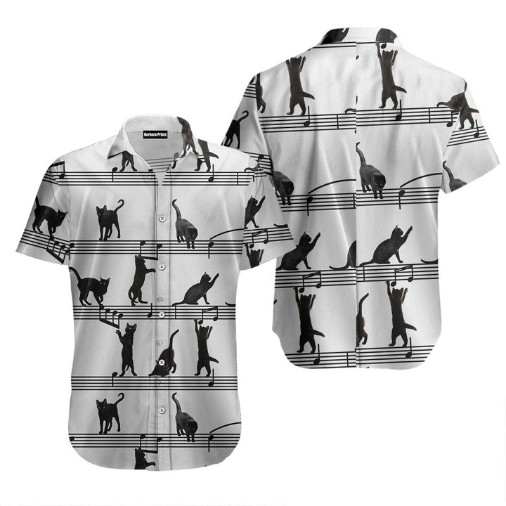 Black Cat Music Hawaiian Shirt