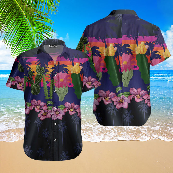 Cactus Border Chest Hawaiian Shirt