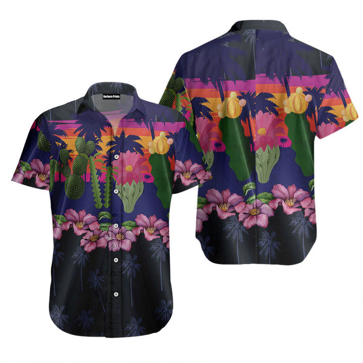 Cactus Border Chest Hawaiian Shirt