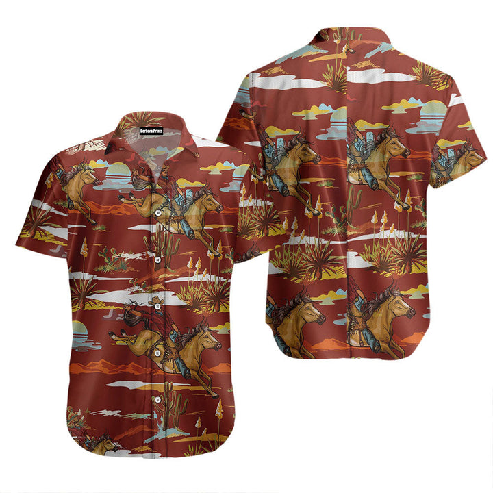 Cowboy Cactus Desert Hawaiian Shirt