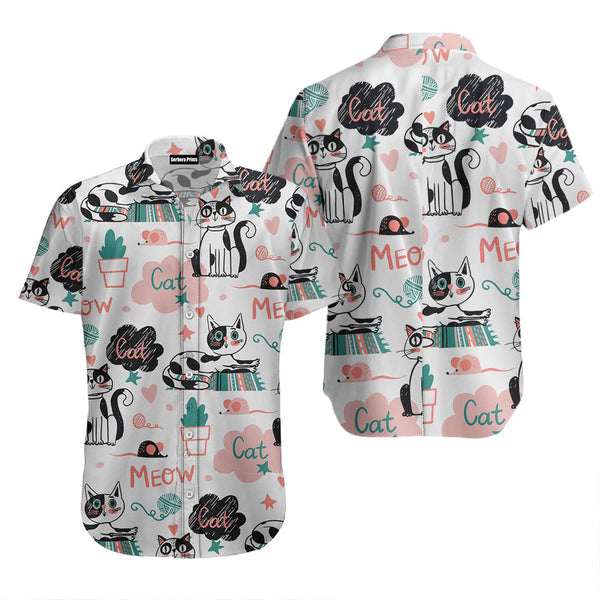 Cute Cat Hawaiian Shirt