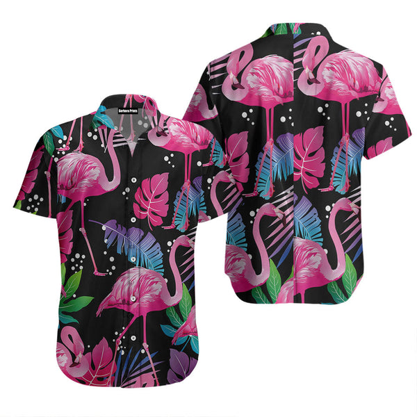 Flamingo Leaf Summer Hawaiian Shirt