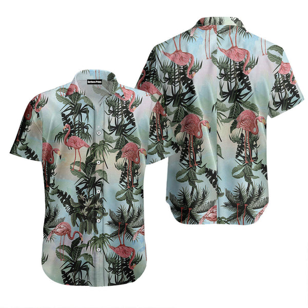 Flamingo Summer Hawaiian Shirt