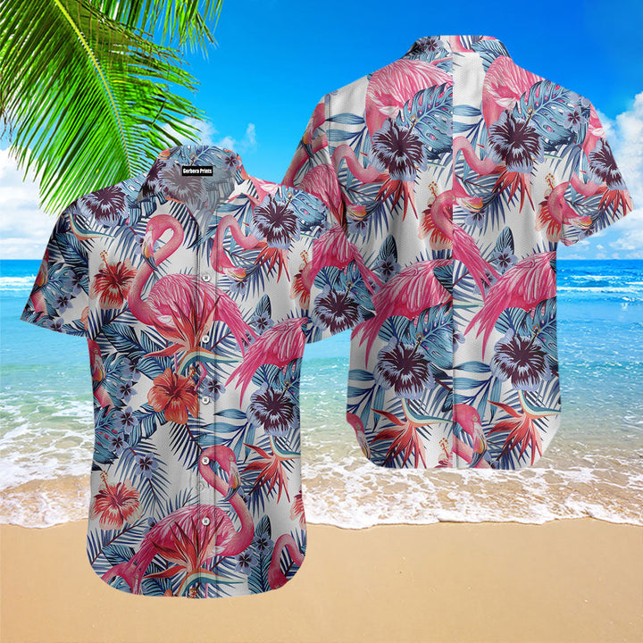 Flamingo Tropical Hawaiian Shirt