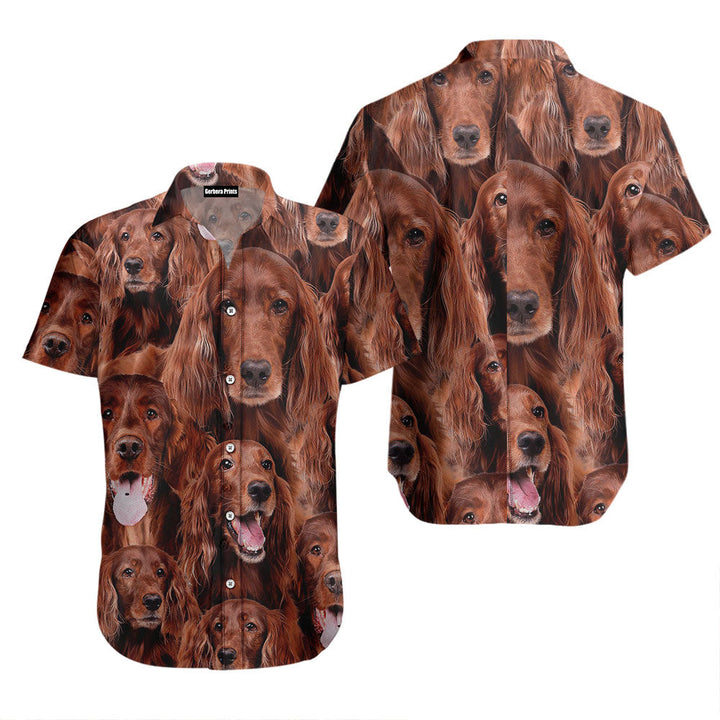 Irish Red And White Setter Awesome Hawaiian Shirt