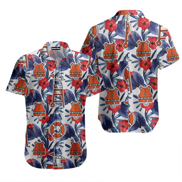 Lifeguard Palm Hawaiian Shirt