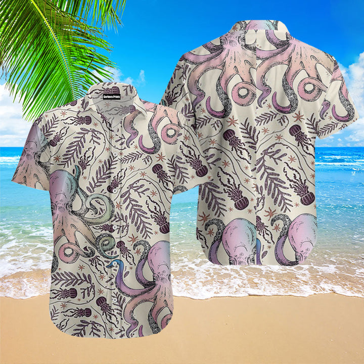 Octopus Pattern Hawaiian Shirt