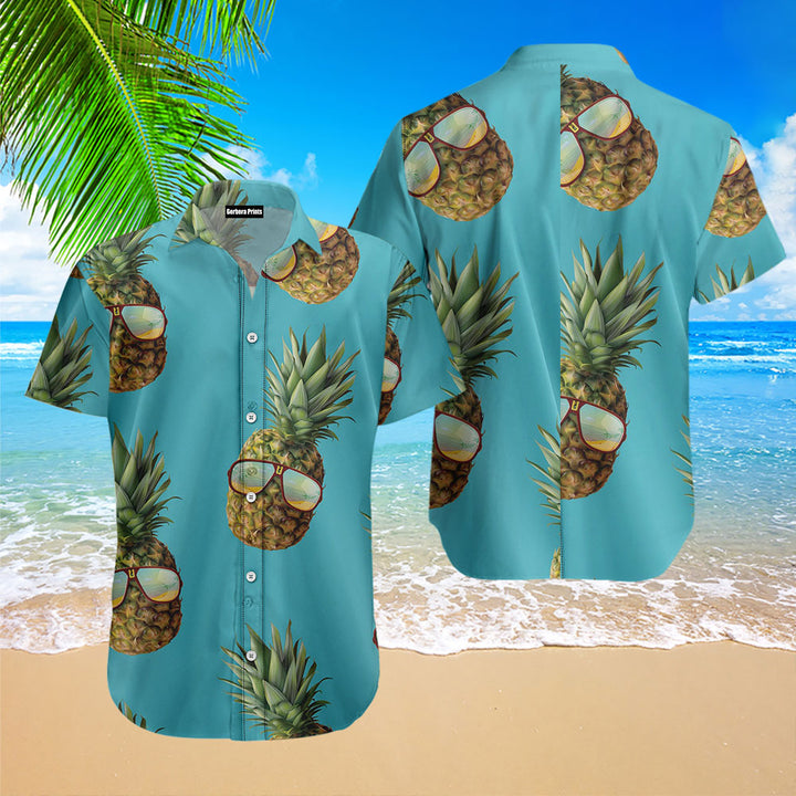 Pineapple Glasses Hawaiian Shirt