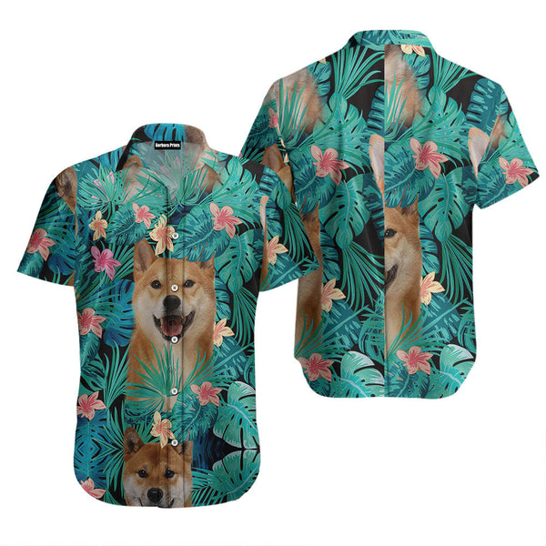 Shiba Inu Tropical Hawaiian Shirt