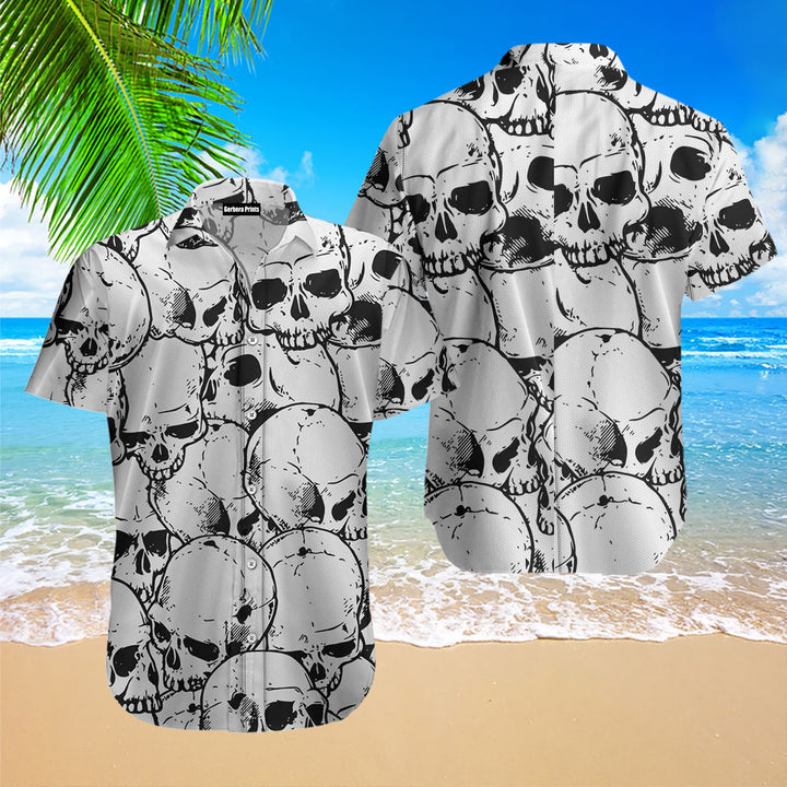 Skull Art Hawaiian Shirt