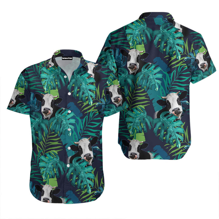 Tropical Cow Hawaiian Shirt